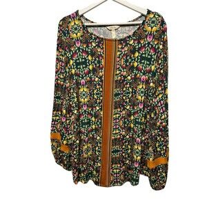 Matilda Jane Size Ladie’s Med. Flower Fall Harvest Top